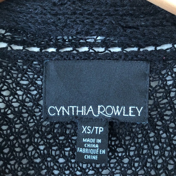 Cynthia Rowley Black Knit Duster - Picture 6 of 7